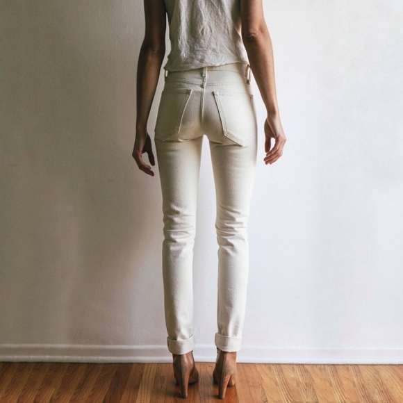 NWT Imogene + Willie James Jean Slim Straight Natural Seeded Selvedge Denim 25 - Picture 2 of 16